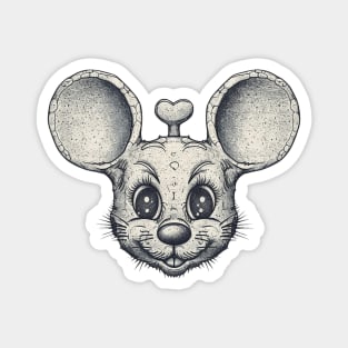 Trippy mouse of love Magnet