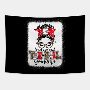 Tee-Ball Grandma Leopard Shirt Loud And Proud T-Ball Grandma Tapestry