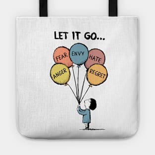 Let It Go Therapy Balloon Design Tote