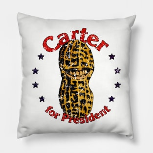 Carter For President Smiling Peanut 1976 Pillow