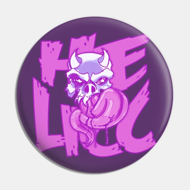 Licking skull (He Licc!) Pin by GodsBurden