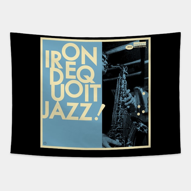 Irondequoit Jazz! (transparent black) Tapestry by todd_stahl_art