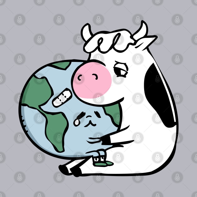 World Hugs Cow by huebucket