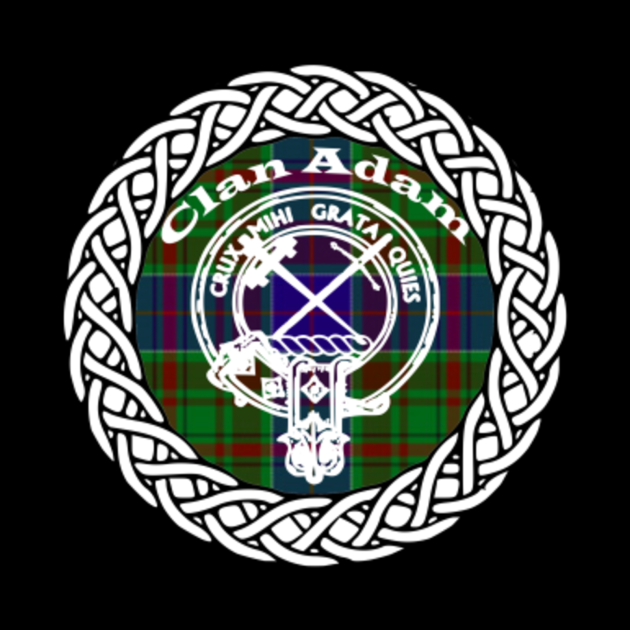 Clan Adam surname last name tartan crest badge - Adam ...