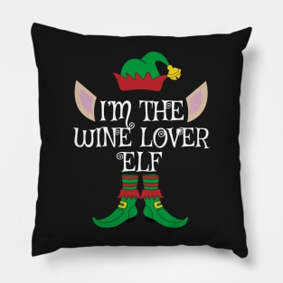 I'm The Wine Lover Christmas Elf Pillow