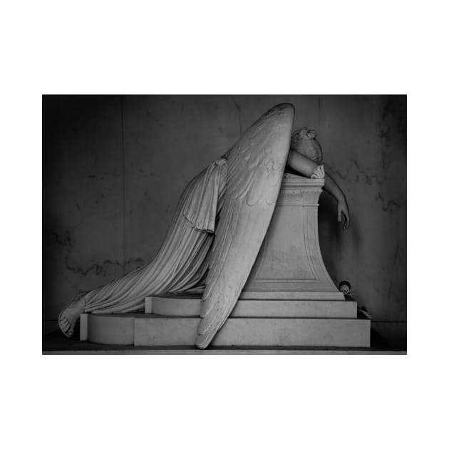 Weeping Angel Statue  B+W 1 by jforno