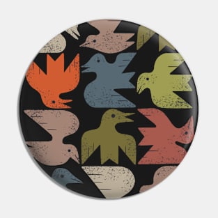 Midcentury Bird Grid Pin