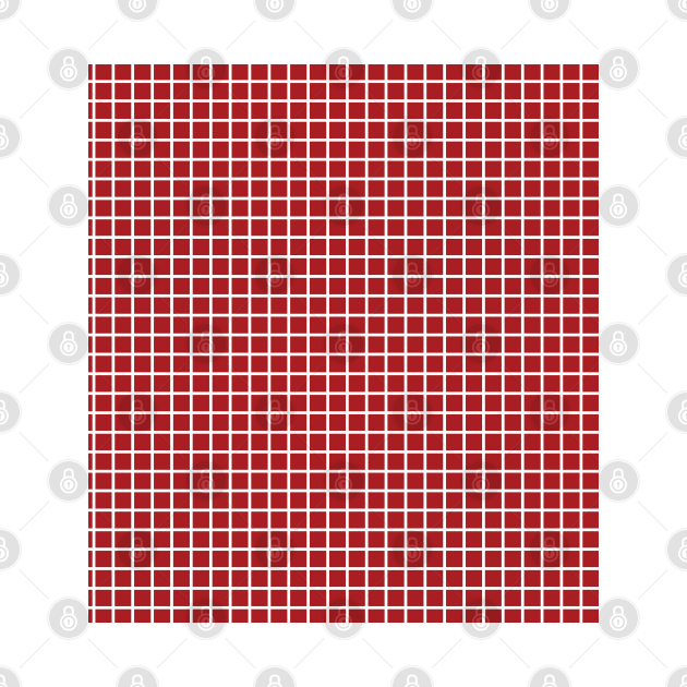 Red and White Graph Grid Pattern by squeakyricardo