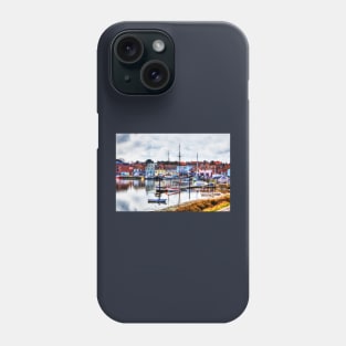 Wells Next The Sea, Fishing boats, Norfolk, UK Phone Case