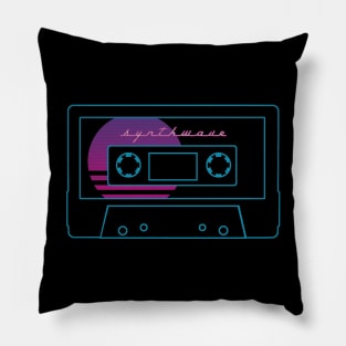 Synthwave Cassette (Video Variant) Pillow