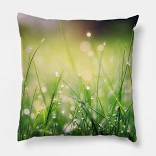 green grass Pillow