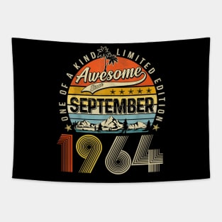 Awesome Since September 1964 Vintage 59th Birthday Tapestry