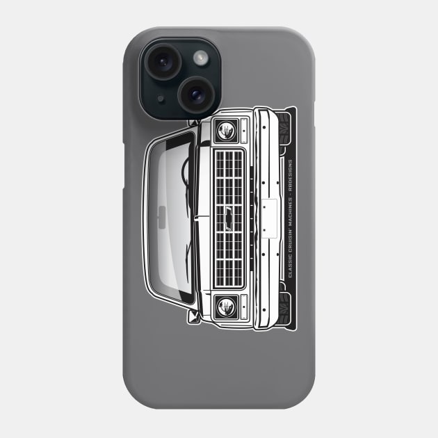 1979 Squarebody Chevrolet C10 Blazer Suburban T-Shirt BW Phone Case by RBDesigns