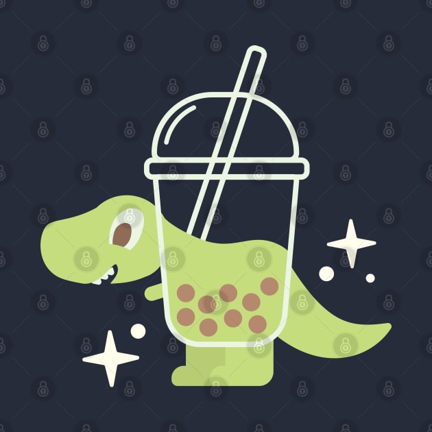 Bubble Tea Rex by zacrizy