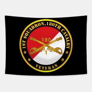 1st Squadron, 180th Cavalry Branch Veteran - Red - White X 300 Tapestry