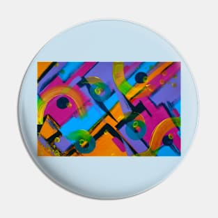 Abstract Art Kandinsky Style Pin