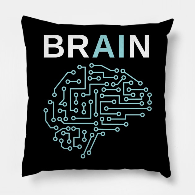 BRAIN AI Pillow by Decamega