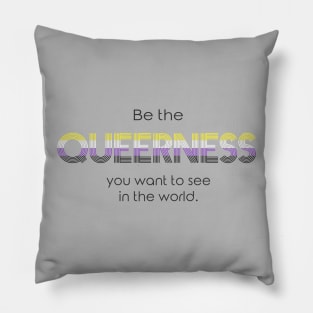 Queerness! - Non-binary Flag Pillow