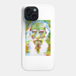 LEO TOLSTOY watercolor portrait .4 Phone Case