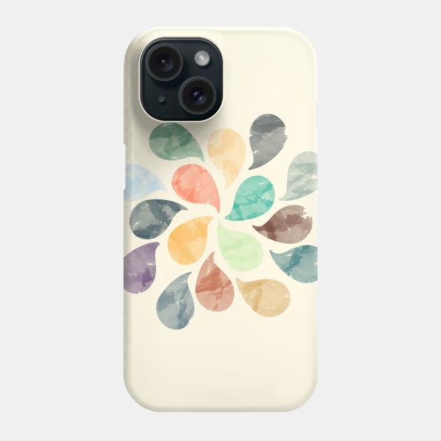 Abstract Water Drops Phone Case by uniqued