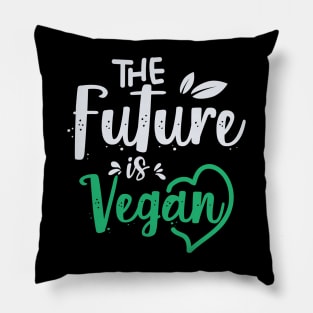 The Futue is Vegan Pillow