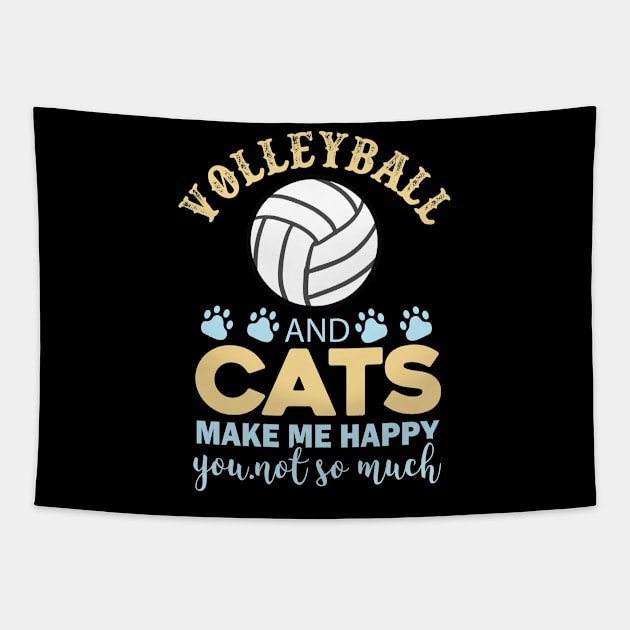 volleyball and cats make me happy you Tapestry by busines_night