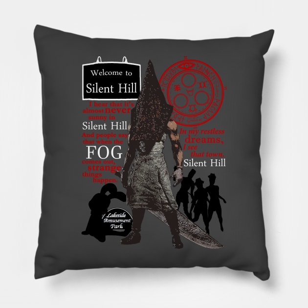 Silent Hill Pillow by red-leaf