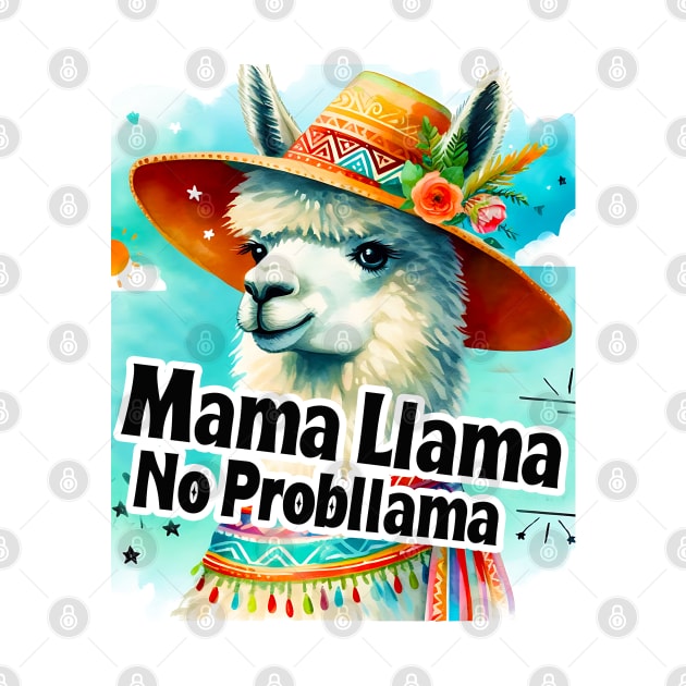 No Prob-Llama Mama No Problem Llama Funny by click2print