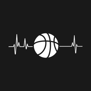 Basketball Heartbeat Shirt T-Shirt