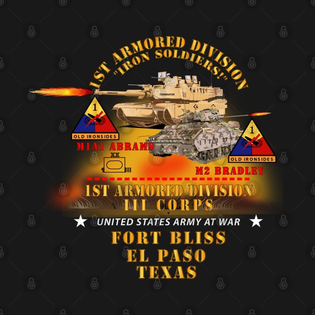 1st  Armored Division - Ft Bliss TX - M1 - M2 w Fire X 300 by twix123844