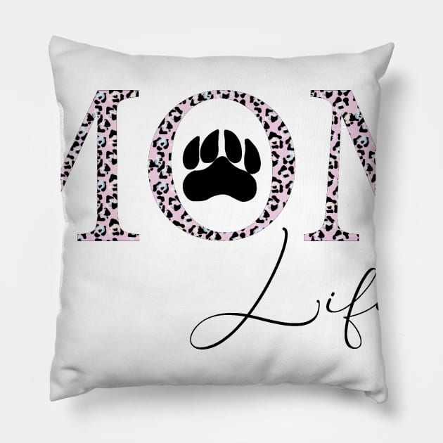 Dog Mom life Pillow by Anines Atelier