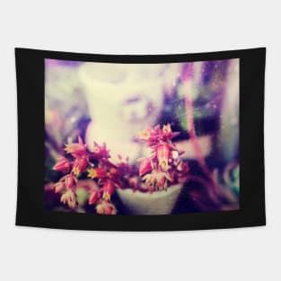 Yellow and Pink Flowers Tapestry