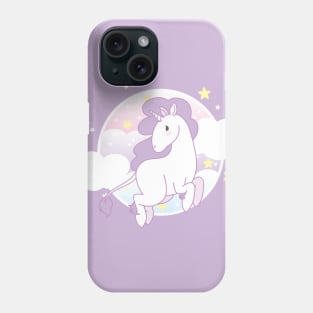 Purple unicorn Phone Case