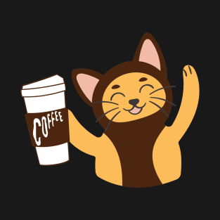 cat and coffee T-Shirt