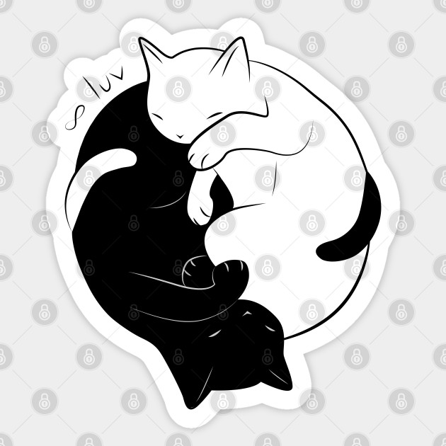 Eternal Cat Love Cat Sticker Teepublic