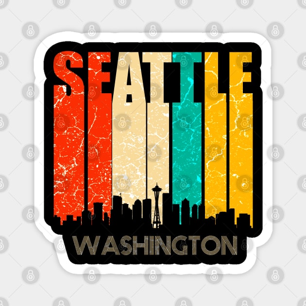 Seattle Skyline Magnet by Mila46