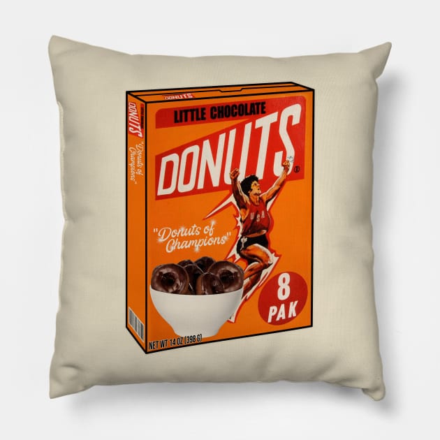 Little Chocolate Donuts Cereal Pillow by darklordpug