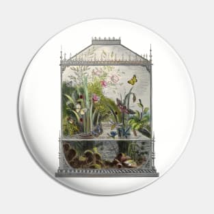 Beautiful Retro Butterfly Terrarium Pin