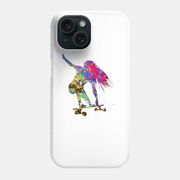 Skateboarder Phone Case by erzebeth