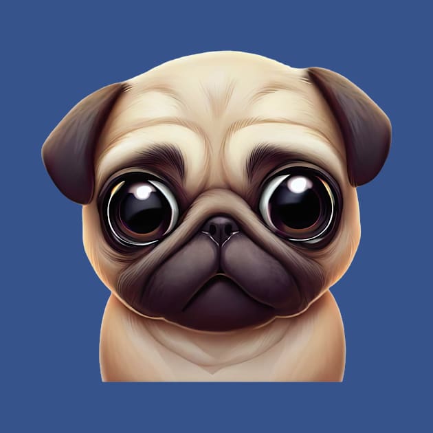 Classic Pug Artwork by Art By Mojo