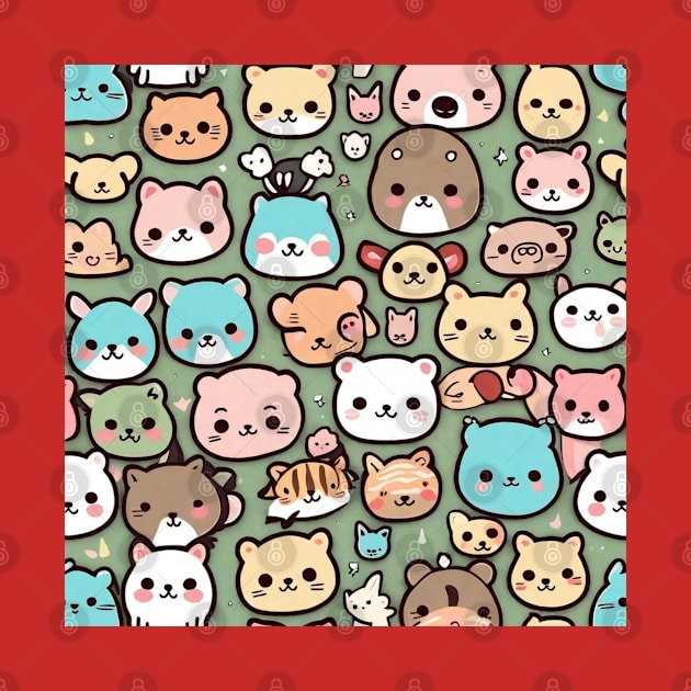 Cute kittens cute cats cute pattern by WeLoveAnimals