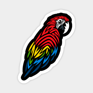 Tribal Macaw Magnet