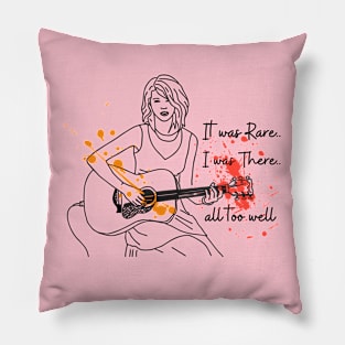 Taylor's Version "It was rare I Was There" Pillow