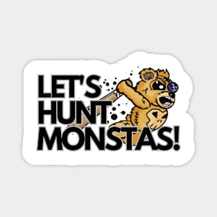 Let's Hunt Monsters - Mr. Button the Teddy Bear Magnet