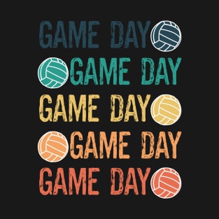 Funny Volleyball Lovers Fan Player Team Coach Retro Game Day T-Shirt