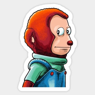 monkey looking looking away meme sticker set | Sticker