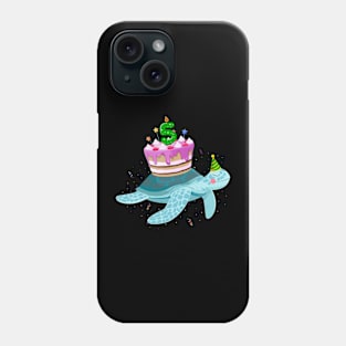 Turtle 5th Birthday 5 Years Old Turtles Reptiles Testudines Phone Case