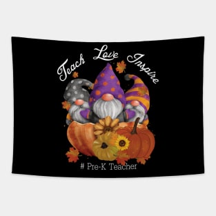 Teach Love Inspire Pre K teacher fall gift Tapestry