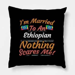 Ethiopia Flag Butterfly - Gift for Ethiopian From Ethiopia Africa,Eastern Africa, Pillow