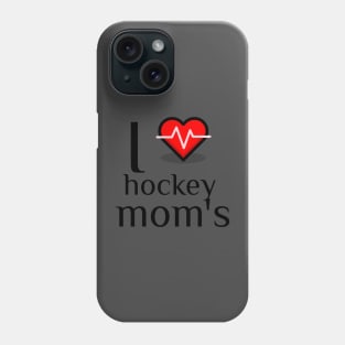 I heart hockey moms Phone Case